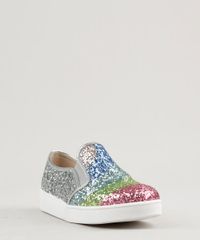 Tenis-Infantil-Molekinha-Slip-On-com-Glitter-Prateado-9267206-Prateado_2