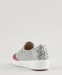 Tenis-Infantil-Molekinha-Slip-On-com-Glitter-Prateado-9267206-Prateado_3