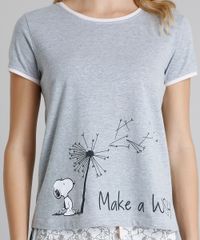 Pijama-Feminino-Snoopy-Manga-Curta-Cinza-Mescla-9222800-Cinza_Mescla_3