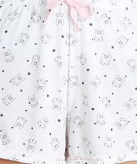 Pijama-Feminino-Coelho-com-Bolso-Manga-Curta-Cinza-Mescla-Claro-9246533-Cinza_Mescla_Claro_3