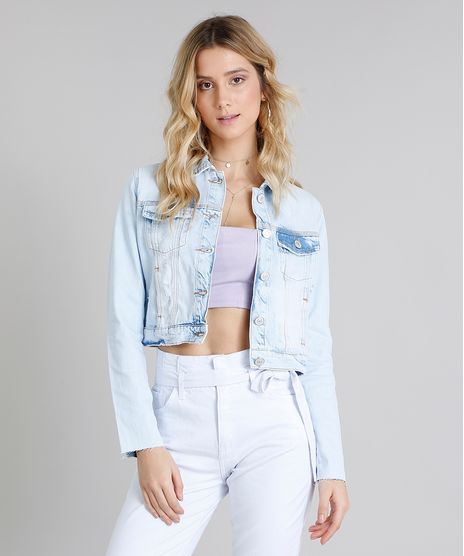 Jaqueta-Jeans-Feminina-Cropped-Destroyed-Manga-Longa-Azul-Claro-9217850-Azul_Claro_1