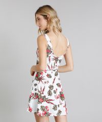 Vestido-Feminino-Evase-Curto-Estampado-Floral-Sem-Manga-Decote-Redondo-Off-White-9248328-Off_White_2