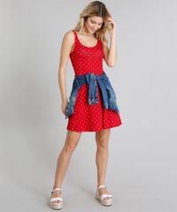 Vestido-Feminino-Evase-Curto-Estampado-de-Poa-Sem-Manga-Decote-Redondo-Vermelho-9248329-Vermelho_3