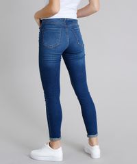 Calca-Jeans-Feminina-Super-Skinny-com-Bolsos-Azul-Medio-9211156-Azul_Medio_2