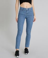 Calca-Jeans-Feminina-Skinny-Listrada-com-Bolsos-Azul-Medio-9219883-Azul_Medio_1