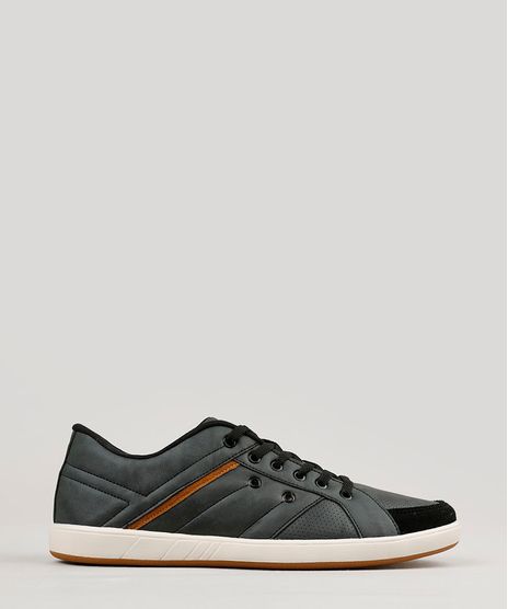 Sapatenis-Masculino-Ollie-com-Recortes-Preto-9220646-Preto_1