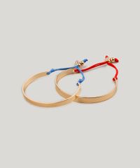 Kit-de-2-Pulseiras-Femininas-com-Cordao-Dourado-9207518-Dourado_1