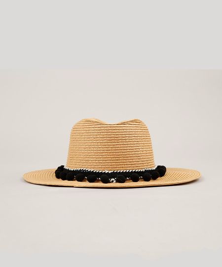 Chapeu-de-Praia-com-Pompom--Bege-9146371-Bege_1 Chapeu-de-Praia-com-Pompom--Bege-9146371-Bege_1