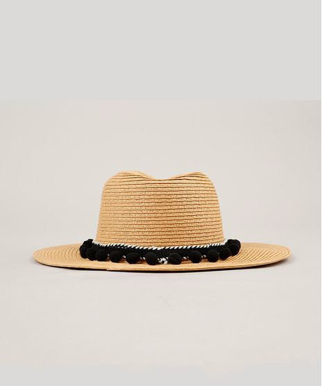 Chapeu-de-Praia-com-Pompom--Bege-9146371-Bege_1