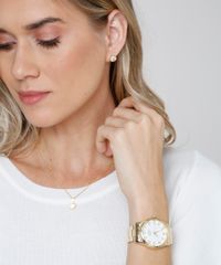 Kit-de-Relogio-Analogico-Champion-Feminino---Colar---Brinco---CN29883J-Dourado-9274910-Dourado_2
