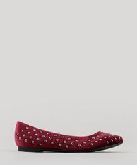 Sapatilha-Feminina-Moleca-Bico-Fino-em-Veludo-com-Strass-Vinho-9186431-Vinho_1