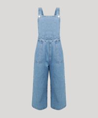 Macacao-Jeans-Feminino-Pantacourt-com-Bolsos-Azul-Claro-9314905-Azul_Claro_2