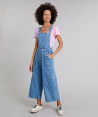 Macacao-Jeans-Feminino-Pantacourt-com-Bolsos-Azul-Claro-9314905-Azul_Claro_3