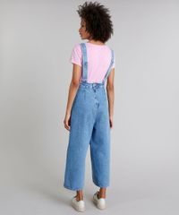 Macacao-Jeans-Feminino-Pantacourt-com-Bolsos-Azul-Claro-9314905-Azul_Claro_4