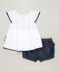 Conjunto-Infantil-de-Blusa-com-Bordado-Manga-Curta-Off-White---Short-Jeans-com-Babados-Azul-Escuro-9117939-Azul_Escuro_2