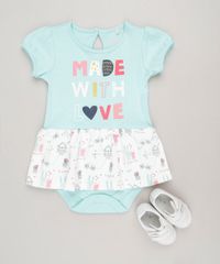 Body-Vestido-Infantil--Made-With-Love--Manga-Curta-Decote-Redondo-em-Algodao---Sustentavel-Verde-Claro-9117938-Verde_Claro_3