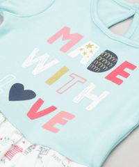 Body-Vestido-Infantil--Made-With-Love--Manga-Curta-Decote-Redondo-em-Algodao---Sustentavel-Verde-Claro-9117938-Verde_Claro_4