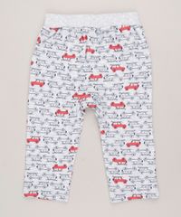 Calca-Infantil-Estampada-de-Carros-em-Moletom-de-Algodao---Sustentavel-Cinza-Mescla-Claro-9118900-Cinza_Mescla_Claro_2