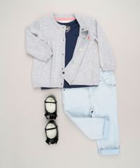 Cardigan-Infantil-em-Trico-com-Botoes-Coloridos-Manga-Longa-em-Algodao---Sustentavel-Cinza-Mescla-9116667-Cinza_Mescla_3
