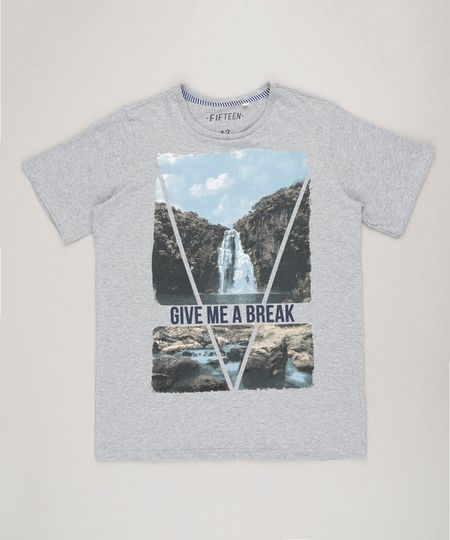 Camiseta-Infantil--Give-Me-a-Break--Manga-Curta-Gola-Careca-Cinza-Mescla-9233481-Cinza_Mescla_1 Camiseta-Infantil--Give-Me-a-Break--Manga-Curta-Gola-Careca-Cinza-Mescla-9233481-Cinza_Mescla_1