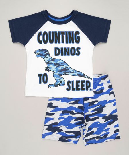 Pijama-Infantil-Dinossauro--Counting-Dinos-to-Sleep--Manga-Curta-Gola-Careca-em-Algodao---Sustentavel-Off-White-9224204-Off_White_1
