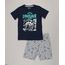 Pijama-Infantil-com-Estampa-de-Dinossauro-que-Brilha-no-Escuro-Manga-Curta-Gola-Careca-Azul-Marinho-9224201-Azul_Marinho_1