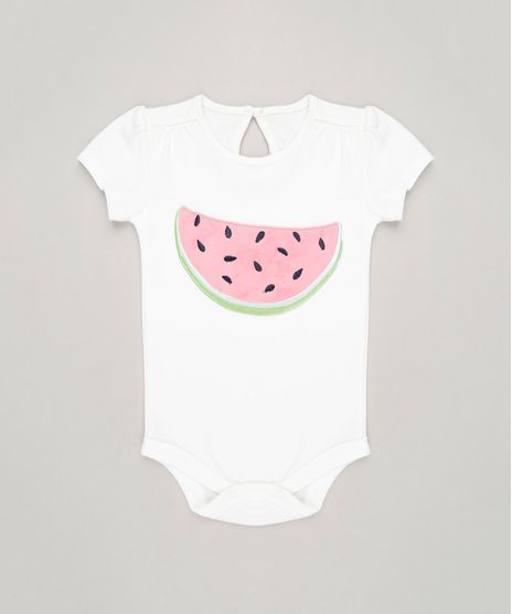 Body-Infantil-com-Bordado-de-Melancia-Manga-Curta-Decote-Redondo-em-Algodao---Sustentavel-Off-White-9117946-Off_White_1
