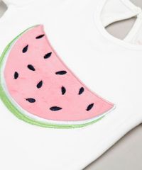 Body-Infantil-com-Bordado-de-Melancia-Manga-Curta-Decote-Redondo-em-Algodao---Sustentavel-Off-White-9117946-Off_White_4