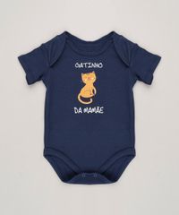 Body-Infantil--Gatinho-da-Mamae--Manga-Curta-Decote-Redondo-Azul-Marinho-9229359-Azul_Marinho_1