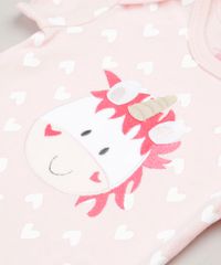 Body-Infantil-Unicornio-Estampado-de-Coracoes-Manga-Curta-Decote-Redondo-em-Algodao---Sustentavel-Rosa-Claro-9109982-Rosa_Claro_4