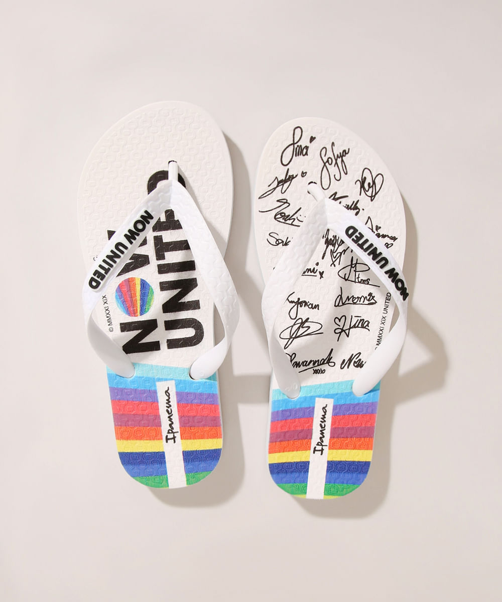 Chinelo Infantil Now United Ipanema Branco