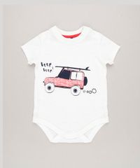 Body-Infantil-com-Estampa-Interativa-de-Carro-Manga-Curta-Gola-Careca-em-Algodao---Sustentavel-Off-White-9118899-Off_White_1