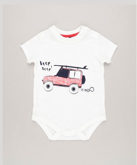 Body-Infantil-com-Estampa-Interativa-de-Carro-Manga-Curta-Gola-Careca-em-Algodao---Sustentavel-Off-White-9118899-Off_White_1