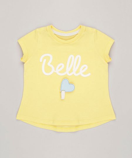 Blusa-Infantil--Belle--com-Estampa-Interativa-Manga-Curta-Decote-Redondo-Amarela-9264822-Amarelo_1 Blusa-Infantil--Belle--com-Estampa-Interativa-Manga-Curta-Decote-Redondo-Amarela-9264822-Amarelo_1