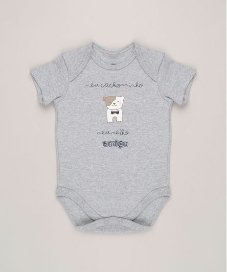 Body-Infantil--Meu-Cachorrinho-Meu-Melhor-Amigo--Manga-Curta-Gola-Careca-Cinza-Mescla-9229351-Cinza_Mescla_1