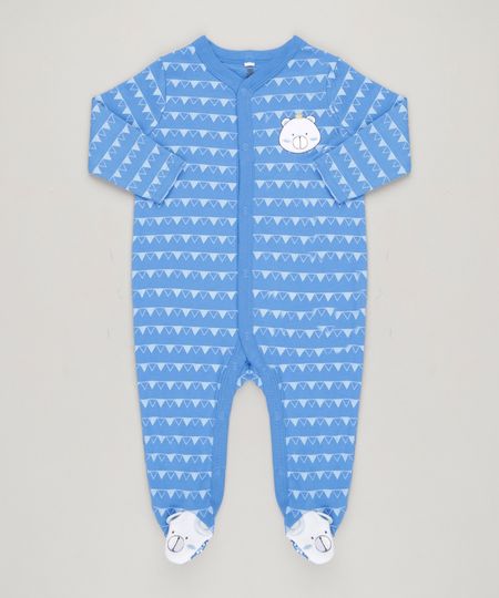 Macacao-Infantil-Ursinho-Estampado-Geometrico-Manga-Longa-em-Algodao---Sustentavel-Azul-9110026-Azul_1