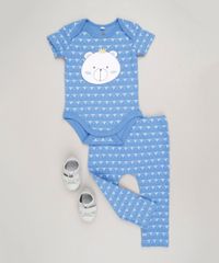 Calca-Infantil-Ursinho-Estampada-Geometrica-em-Algodao---Sustentavel-Azul-9110022-Azul_3