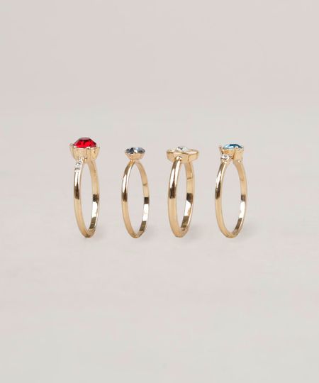 Kit-de-4-Aneis-Femininos-com-Pedraria-Dourado-9207526-Dourado_1