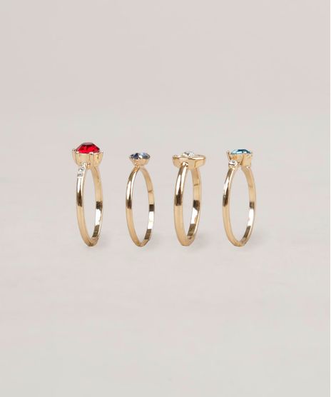 Kit-de-4-Aneis-Femininos-com-Pedraria-Dourado-9207526-Dourado_1