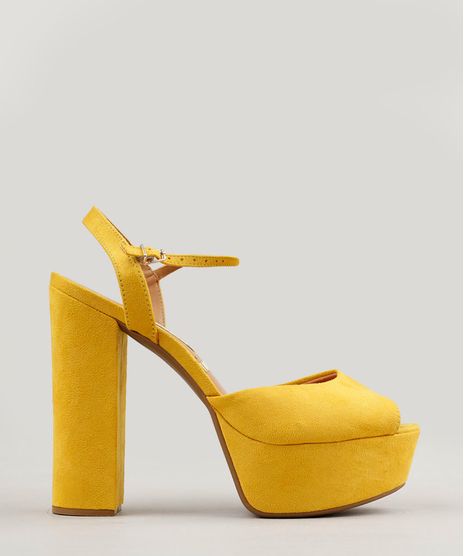 Sandalia-Feminina-Vizzano-Meia-Pata-em-Suede-Amarela-9271408-Amarelo_1