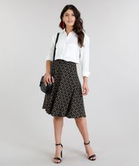 Saia-Feminina-Evase-Curta-Estampada-Geometrica-com-Fendas-Preta-9111992-Preto_3