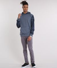 Blusao-Masculino-em-Moletom-com-Estampa-Floral-e-Bolso-Manga-Longa-Azul-8843326-Azul_3