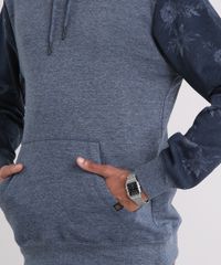 Blusao-Masculino-em-Moletom-com-Estampa-Floral-e-Bolso-Manga-Longa-Azul-8843326-Azul_4