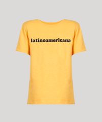 T-Shirt-Feminina-Manga-Curta-Oversized--Latinoamericana--Mostarda-9274486-Mostarda_2