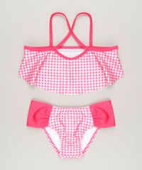 Biquini-Infantil-Estampado-Xadrez-com-Babado-Alcas-Cruzadas-Protecao-UV50--Rosa-9229159-Rosa_1