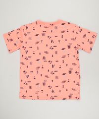 Camiseta-Infantil-Estampada-com-Bolso-Manga-Curta-Gola-Careca-Coral-9235187-Coral_2