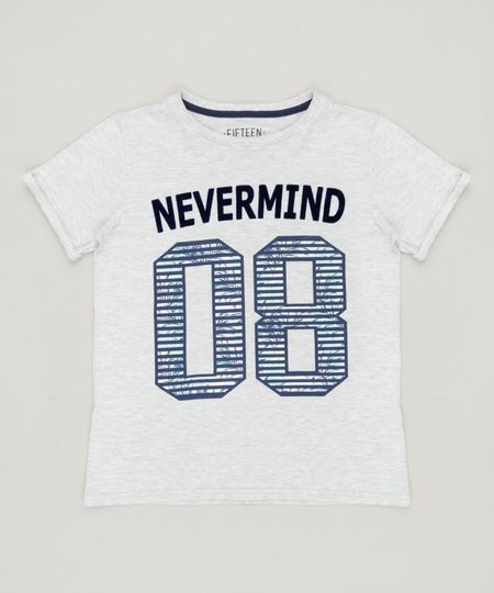 Camiseta-Infantil--Nevermind--Manga-Curta-Gola-Careca-Cinza-Mescla-Claro-9234094-Cinza_Mescla_Claro_1 Camiseta-Infantil--Nevermind--Manga-Curta-Gola-Careca-Cinza-Mescla-Claro-9234094-Cinza_Mescla_Claro_1