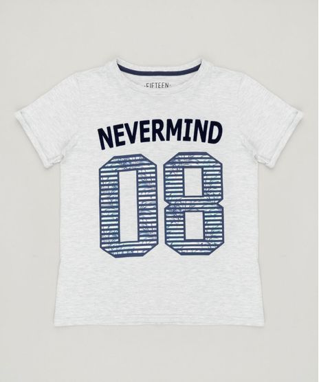 Camiseta-Infantil--Nevermind--Manga-Curta-Gola-Careca-Cinza-Mescla-Claro-9234094-Cinza_Mescla_Claro_1