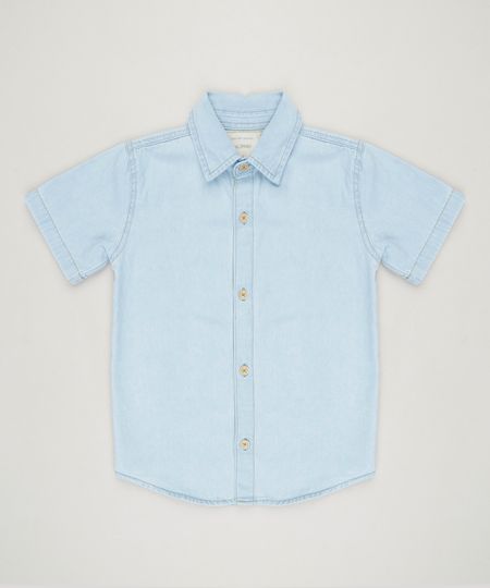 Camisa-Jeans-Infantil-Manga-Curta-Azul-Claro-9235855-Azul_Claro_1 Camisa-Jeans-Infantil-Manga-Curta-Azul-Claro-9235855-Azul_Claro_1