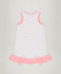 Camisola-Infantil-Listrada-com-Babado-Sem-Manga-Cinza-Mescla-Claro-9223721-Cinza_Mescla_Claro_2